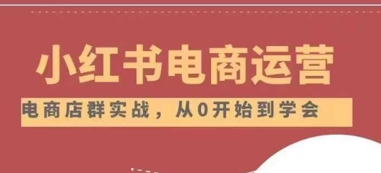 （6352期）小红书店铺运营从小白到大神2.0，从入门到精通 电商运营 第1张