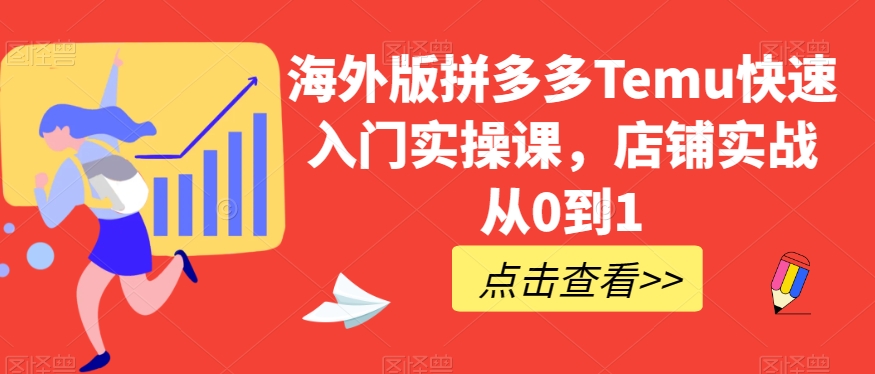 （6441期）海外版拼多多Temu快速入门实操课，店铺实战从0到1 电商运营 第1张