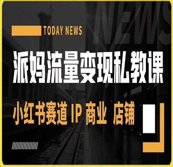 （6760期）派妈流量变现私教课，小红书赛道IP  商业  店铺 短视频运营 第1张