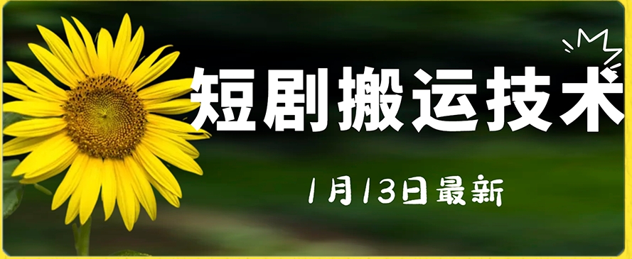 （7165期）最新短剧搬运技术，电脑手机都可以操作，不限制机型