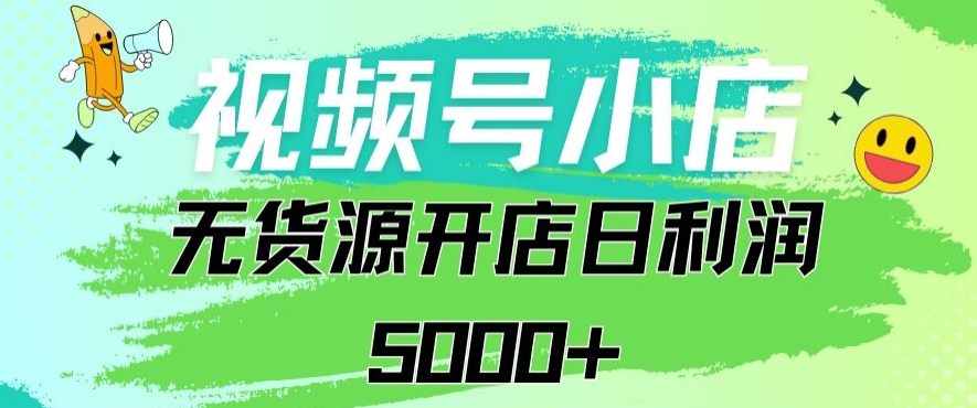 （7710期）视频号无货源小店从0到1日订单量千单以上纯利润稳稳5000+ 网赚项目 第1张