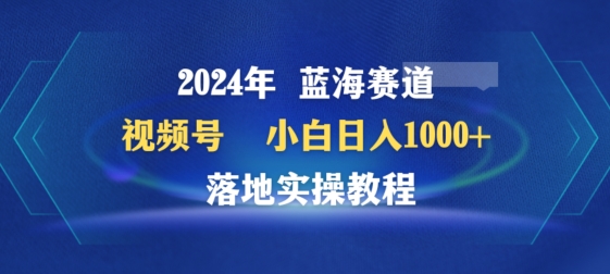 （7901期）2024年视频号蓝海赛道百家讲坛，小白日入1000+，落地实操教程
