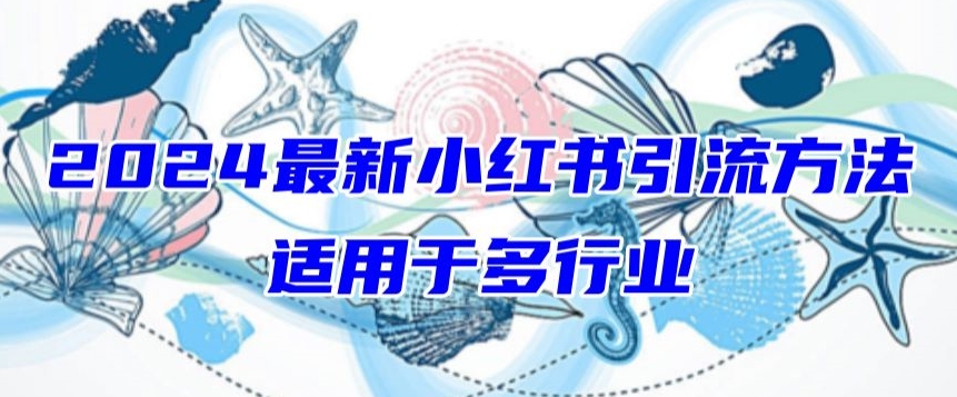 （8157期）2024最新小红书引流，适用于任何行业，小白也可以轻松的打粉