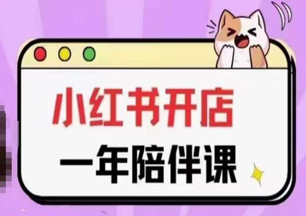 （8190期）三九小红书开店一年陪伴课(更新)，从0到1玩赚小红书开店
