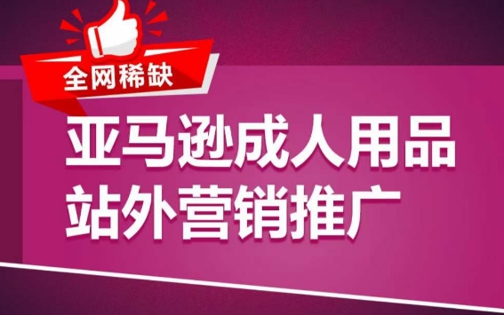 （8347期）亚马逊成人用品站外营销推广，​成人用品新品推广方案，助力打造类目爆款