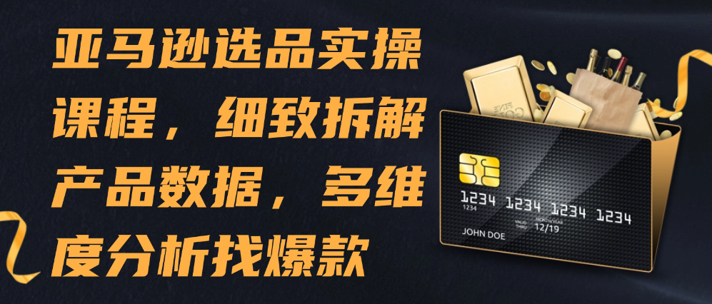 （8614期）亚马逊选品实操课程，细致拆解产品数据，多维度分析找爆款 电商运营 第1张