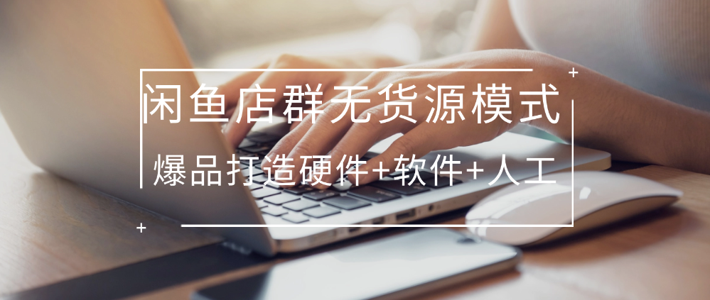 （8712期）闲鱼店群无货源模式--爆品打造硬件+软件+人工 电商运营 第1张