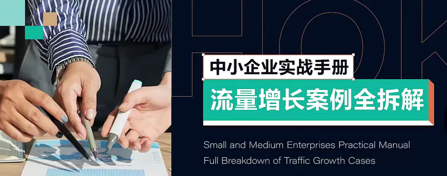 （8818期）中小企业实战手册，流量增长案例全拆解 综合教程 第1张