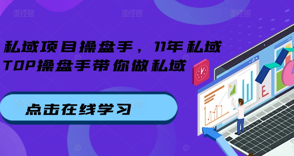 （10393期）私域项目操盘手，11年私域TOP操盘手带你做私域