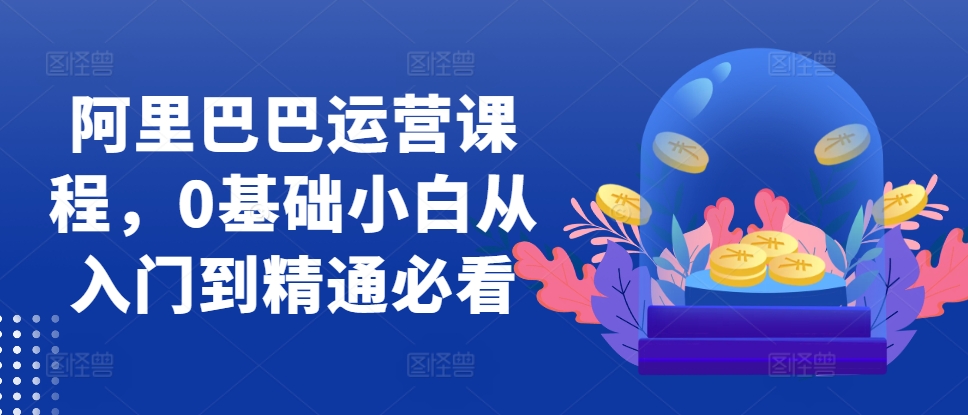 （10419期）阿里巴巴运营课程，0基础小白从入门到精通必看 电商运营 第1张