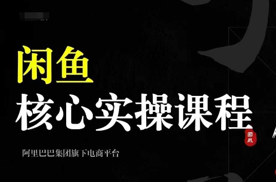 （10420期）2024闲鱼核心实操课程，从养号、选品、发布、销售，教你做一个出单的闲鱼号 电商运营 第1张