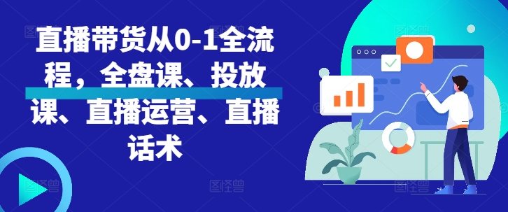 （10433期）直播带货从0-1全流程，全盘课、投放课、直播运营、直播话术 短视频运营 第1张