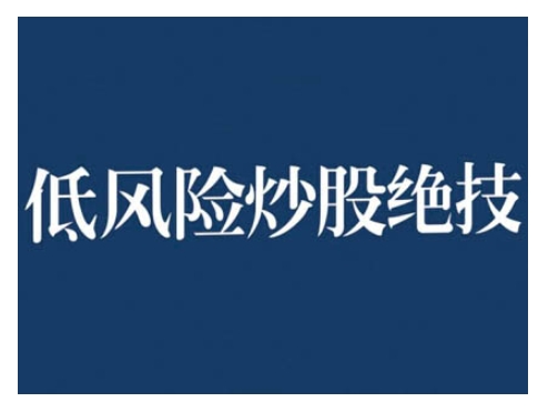 （10441期）2024低风险股票实操营，低风险，高回报