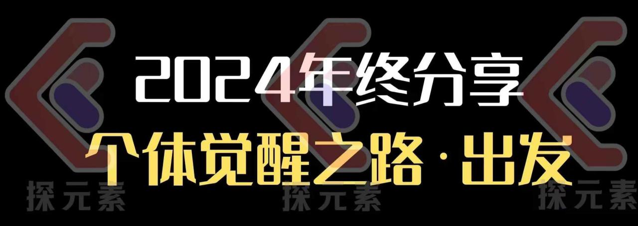 （10699期）个人事业行动营，​2024年终分享个体觉醒之路