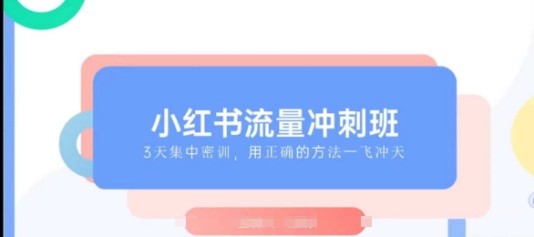 （10741期）小红书流量冲刺班2025，最懂小红书的女人，快速教你2025年入局小红书