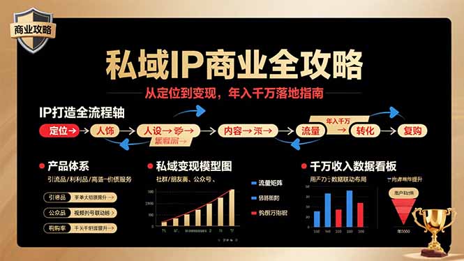 （11045期）私域IP商业全攻略，从定位到变现，年入千万落地指南