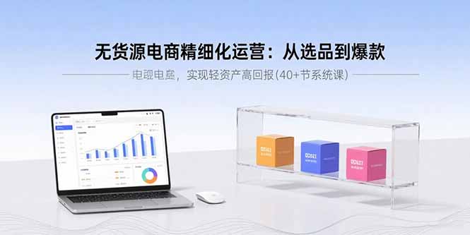 （11065期）无货源电商精细化运营：从选品到爆款，实现轻资产高回报(40+节系统课)