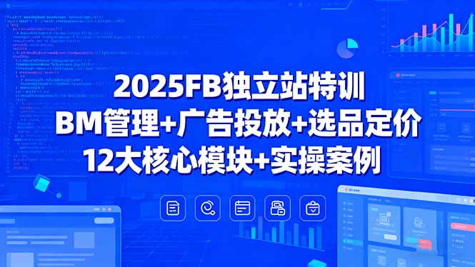 （11114期）2025FB独立站特训，BM管理+广告投放+选品定价，12大核心模块+实操案例