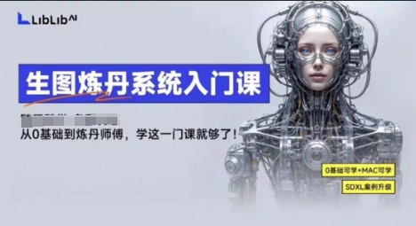 （11178期）LibLibAI哩布哩布生图炼丹系统入门课，从生图到炼丹，只学这一门就够了
