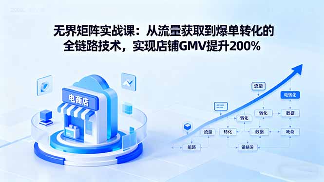（11198期）无界矩阵实战课：从流量获取到爆单转化的全链路技术，实现店铺GMV提升200%